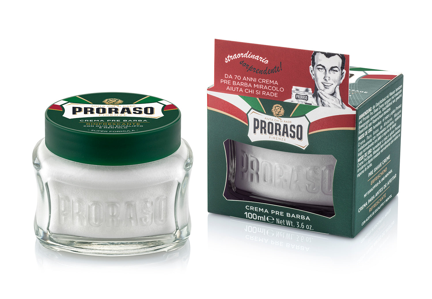 Proraso Pre & After Shave Cream (Green) – 100ml