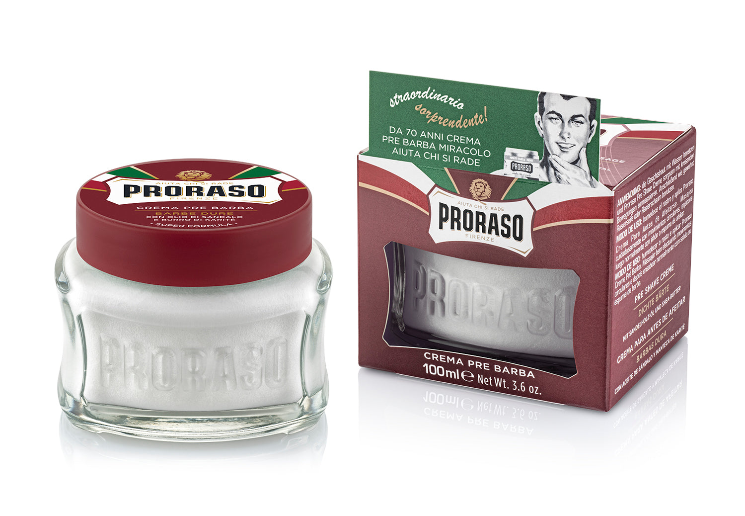 Proraso Pre & After shave cream (Red) - 100ml