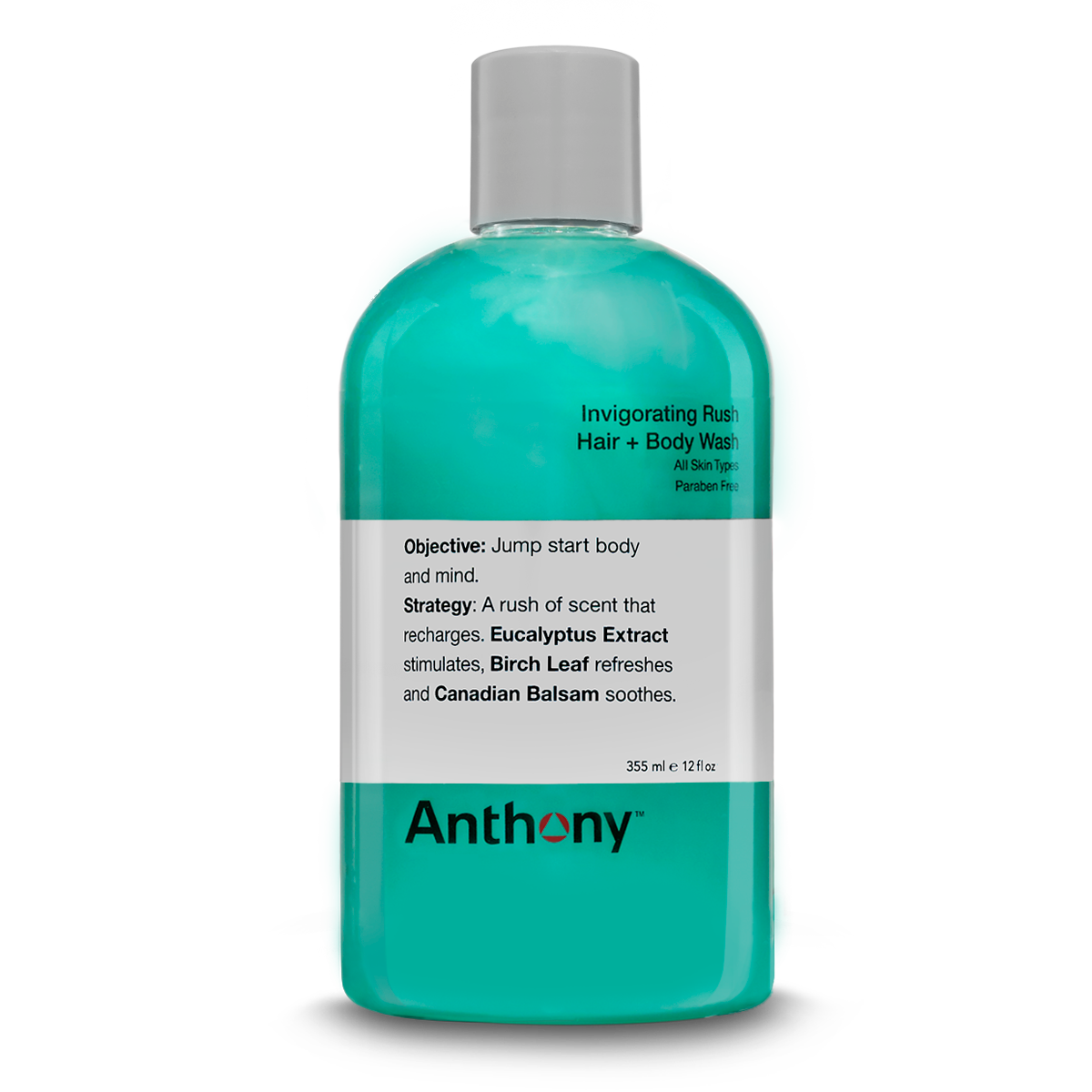 Anthony Invigorating Rush Hair + Body Wash - 355ml