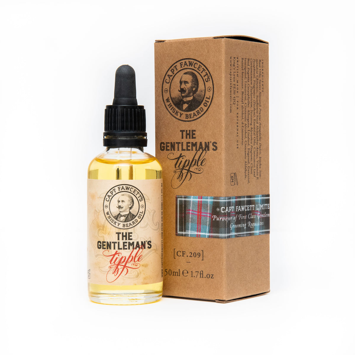 Captain Fawcett Beard Oil - The Gentleman's Tipple Whiskey - 50ml
