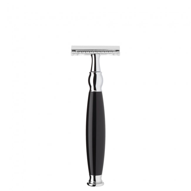 Muhle Sophist R 44 SR Closed Comb Safety Razor – Black Resin