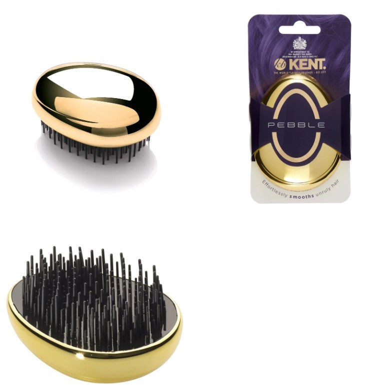 Kent Pebble Detangling Brush in Gold