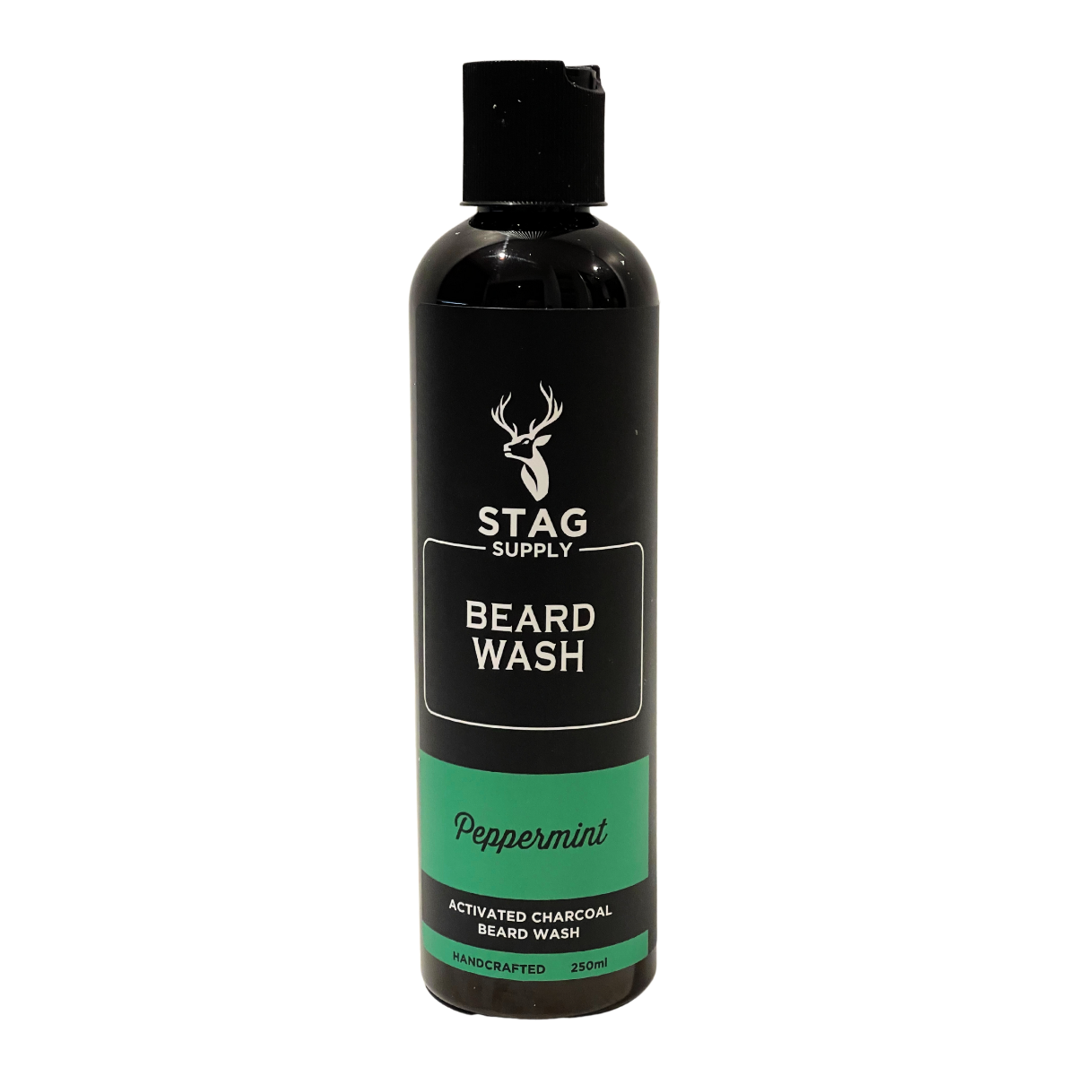 Stag Supply Activated Charcoal Beard Wash - Peppermint - 250ml