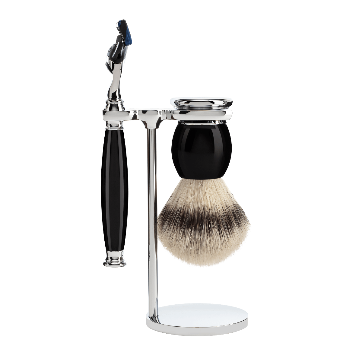 Muhle S33K44F SOPHIST 3-Piece Shaving Set - Black Resin