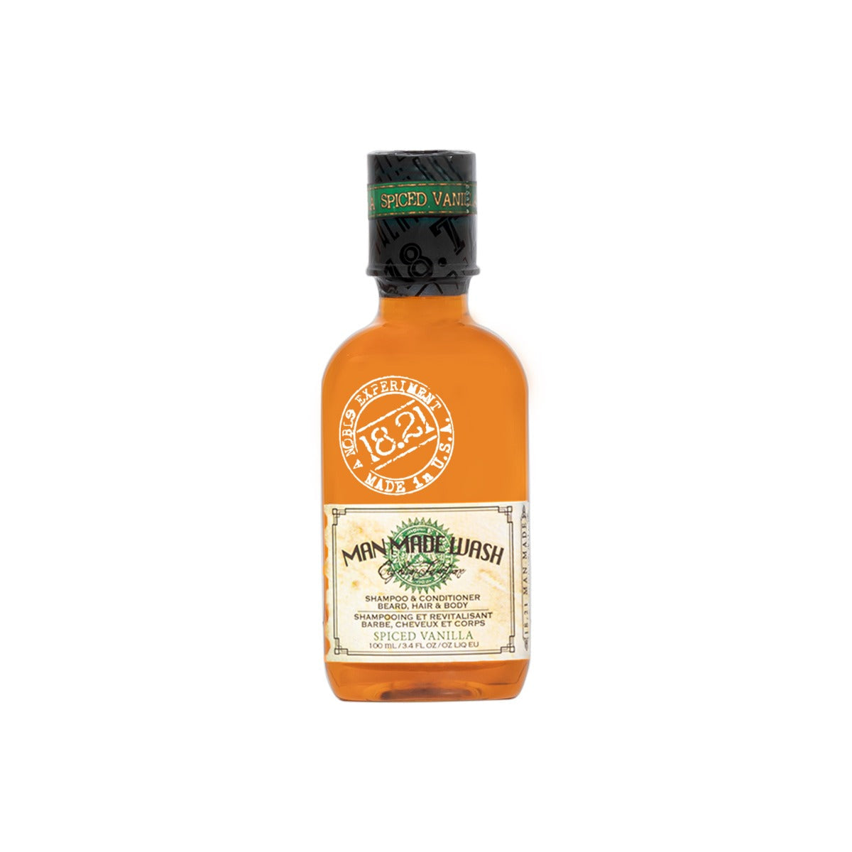 18.21 Man Made Wash: Conditioning Shampoo and Body Wash Travel - Spiced Vanilla - 100ml
