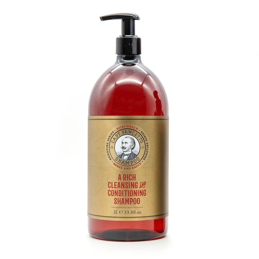 Captain Fawcett Booze & Baccy 1L Basin Shampoo